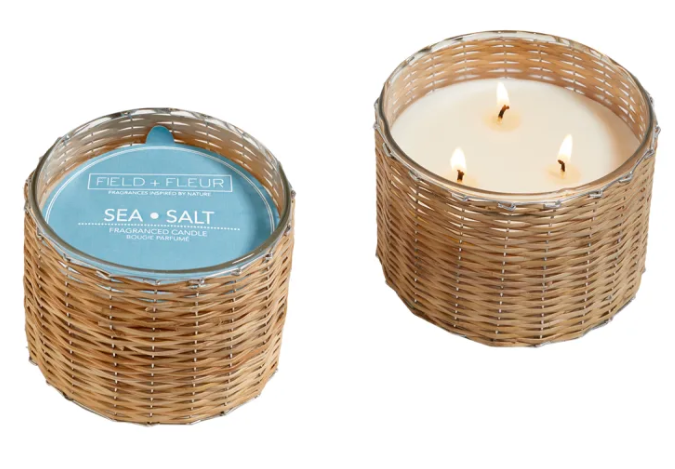 Field + Fleur Sea Salt Handwoven Candle - Thumbnail 3