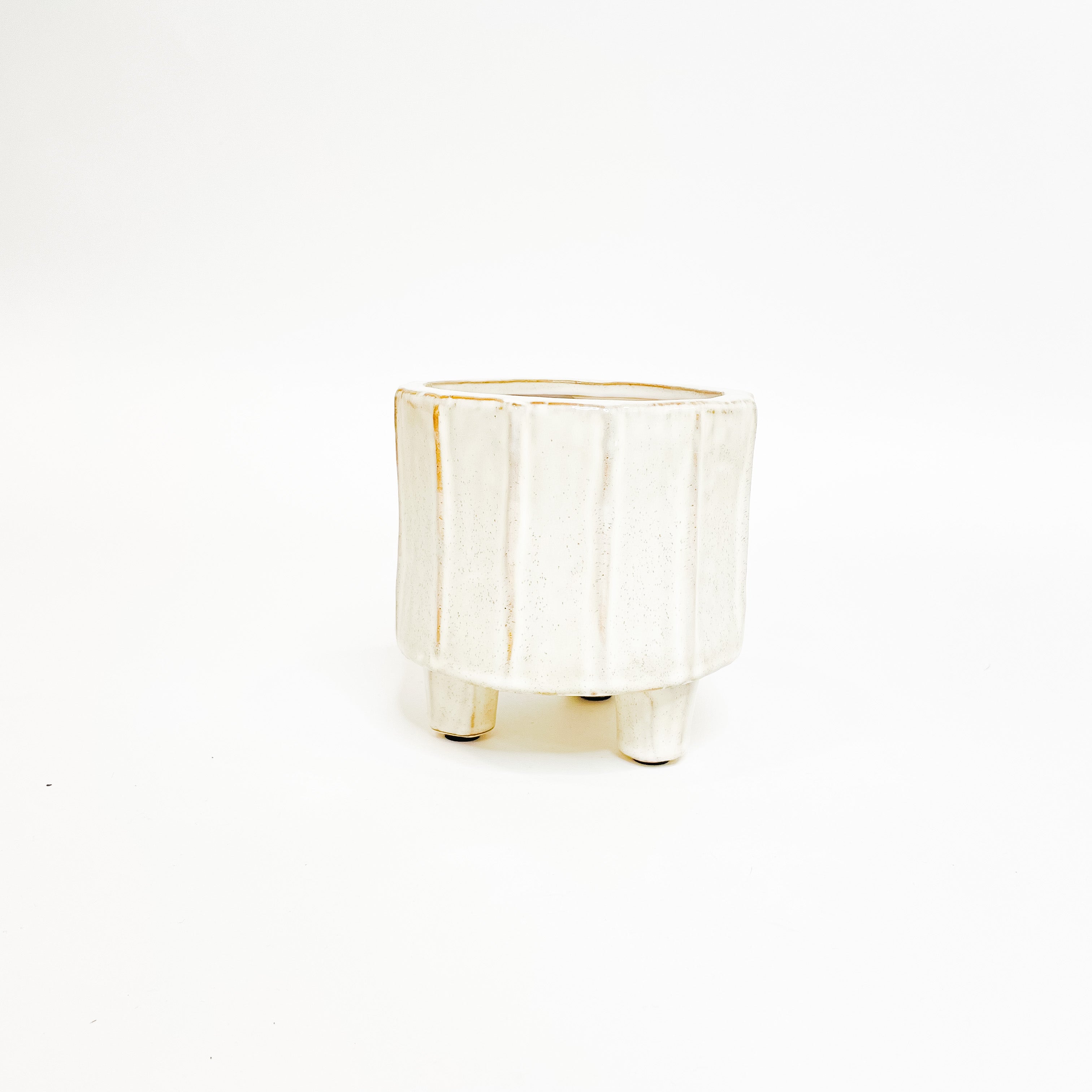 White Ceramic Planters 5 Sizes