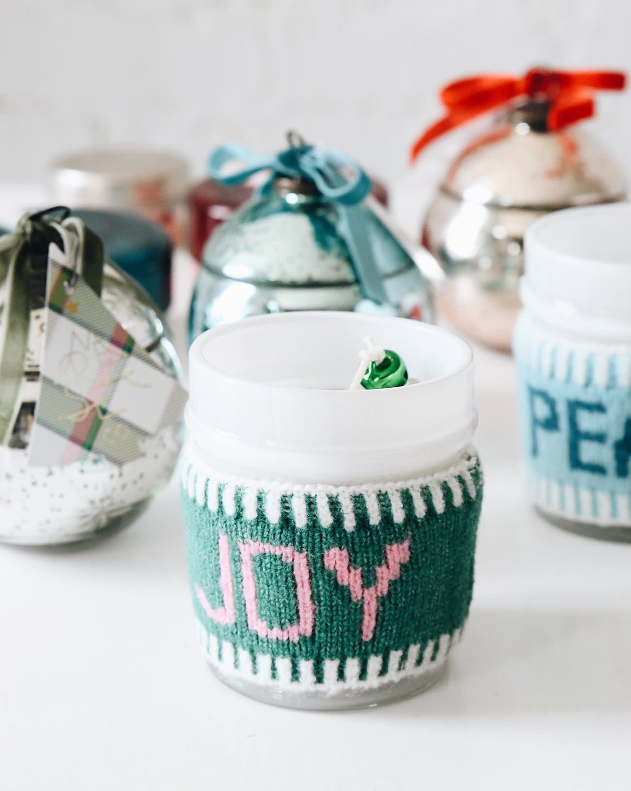 Cozy Sweater Candle - LOVE, JOY, PEACE